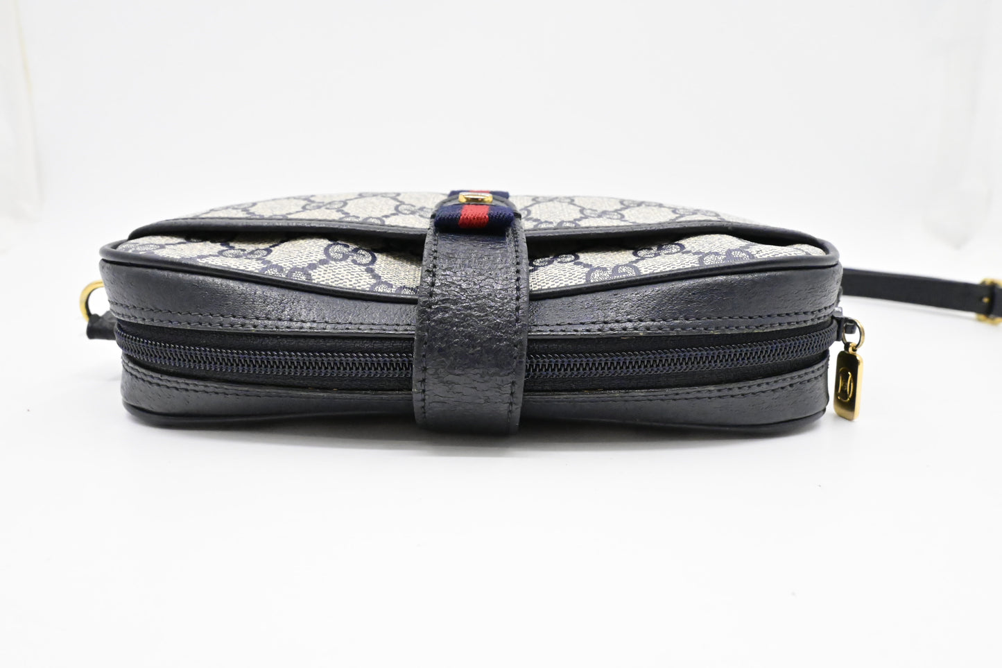 Gucci Small Crossbody in Blue GG Supreme Canvas