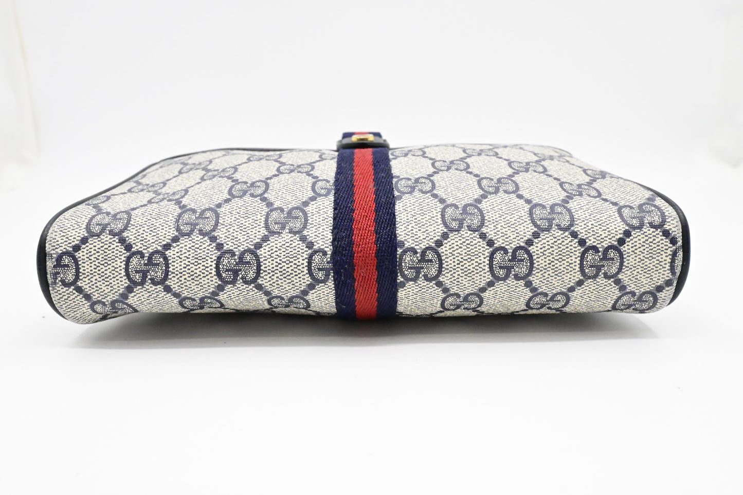 Gucci Small Crossbody in Blue GG Supreme Canvas