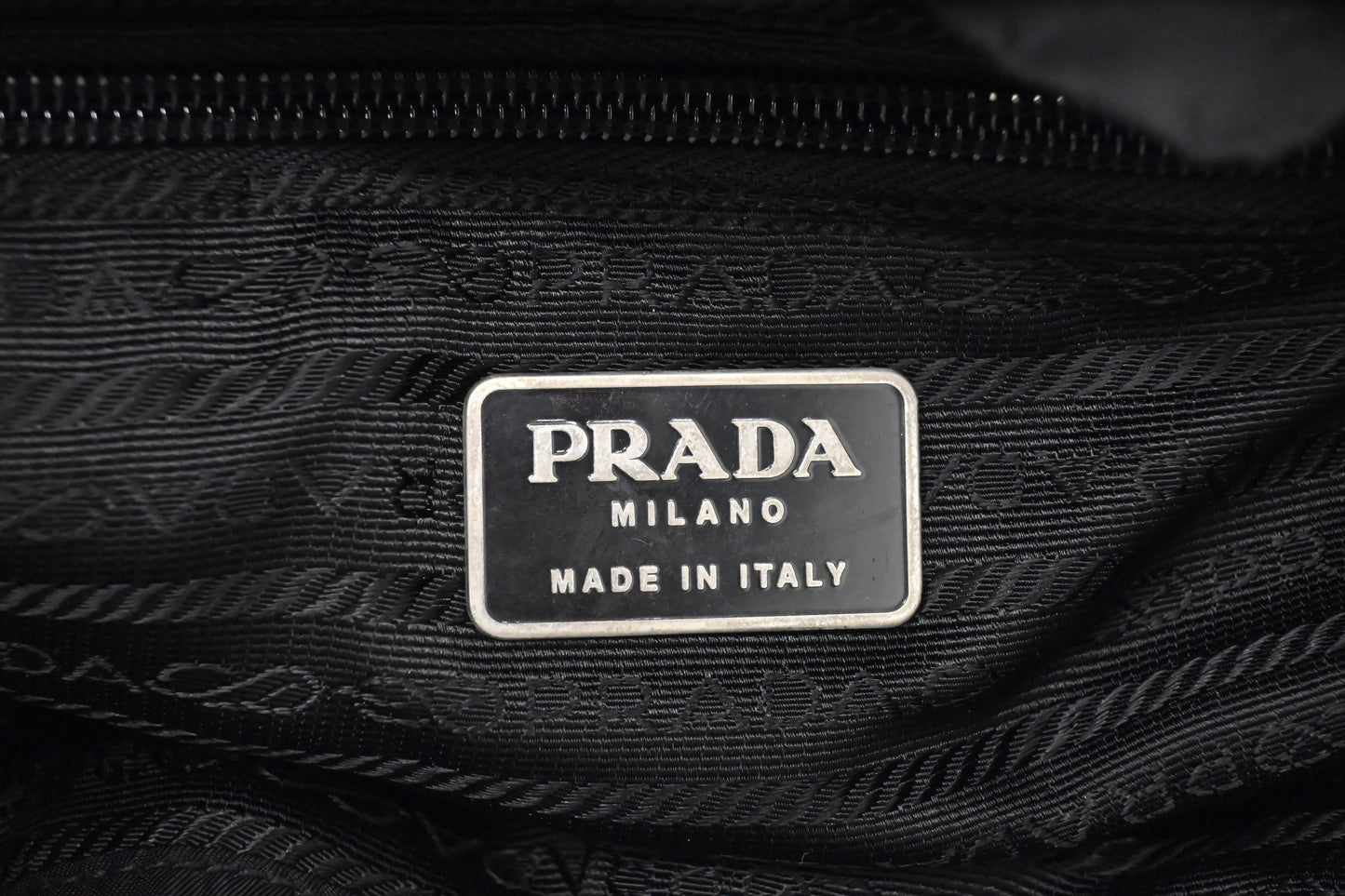 Prada Small Backpack in Black Nylon Canvas