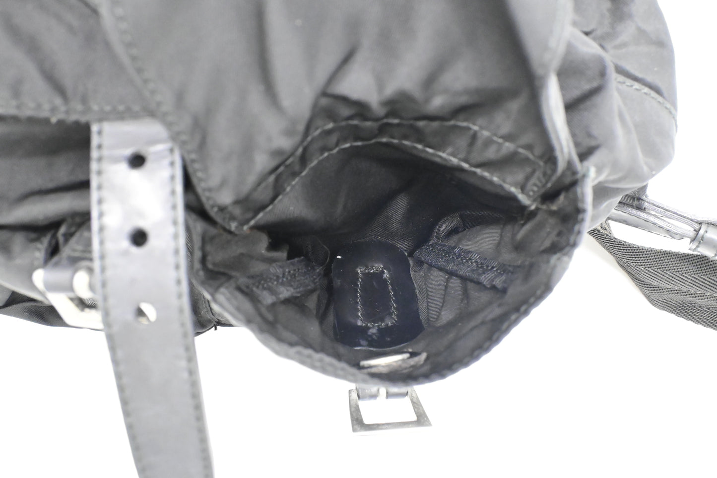 Prada Small Backpack in Black Nylon Canvas
