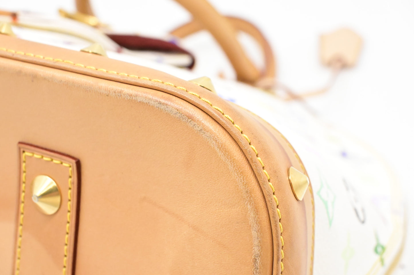 Louis Vuitton Alma GM in White Multicolor Monogram Canvas
