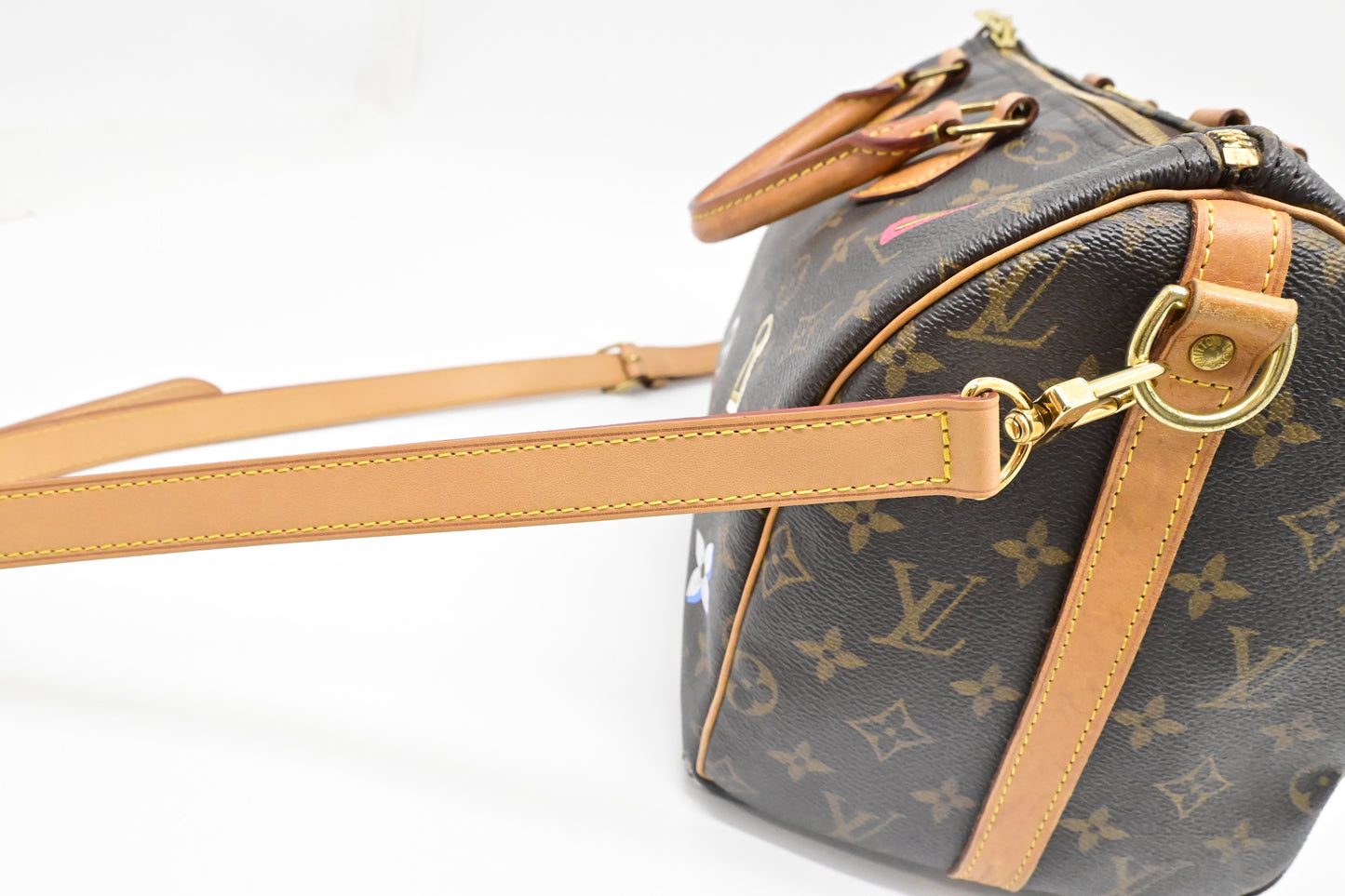Louis Vuitton Speedy 30 Bandouliere in Love Lock Monogram Canvas