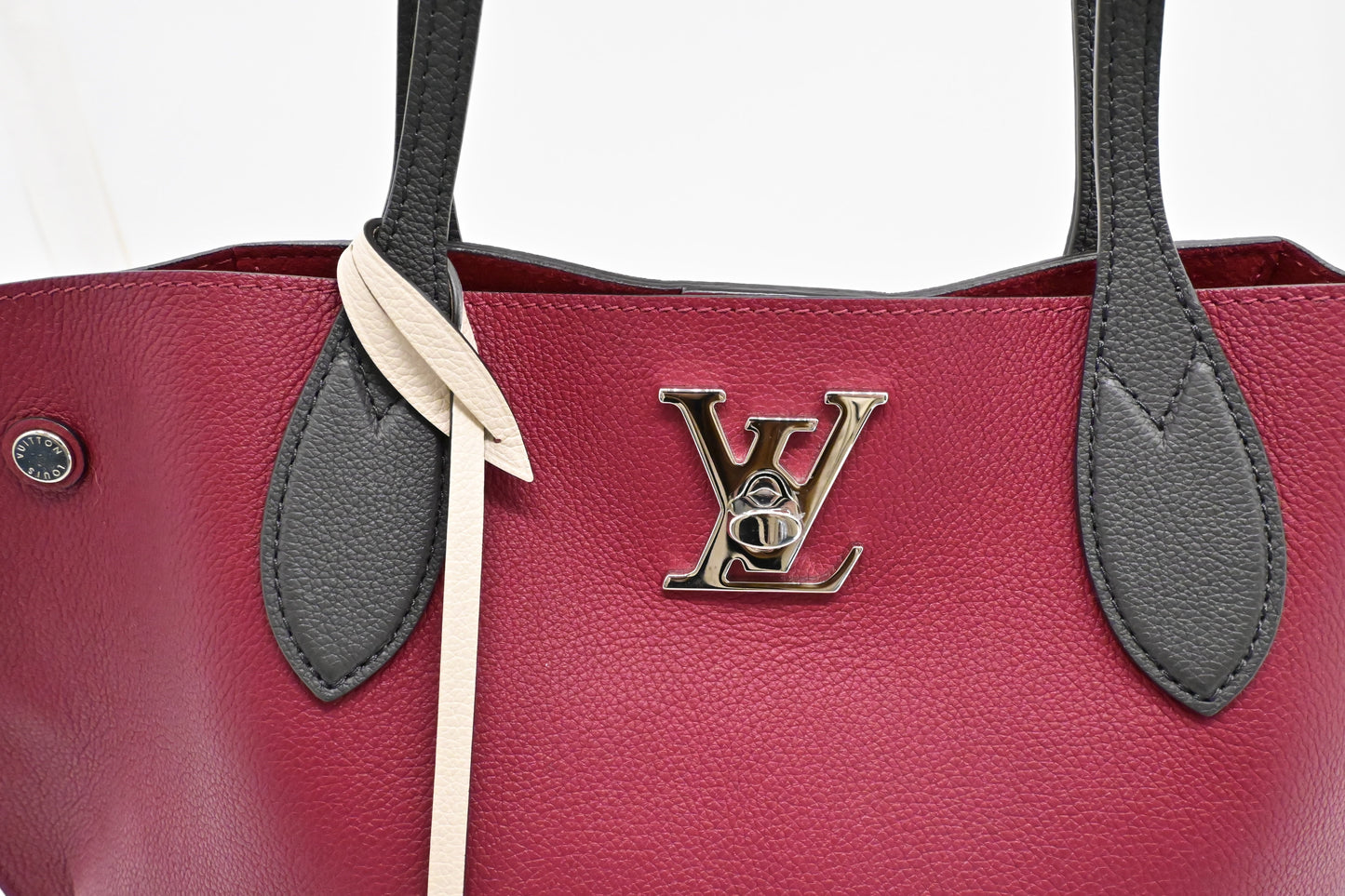 Louis Vuitton Lockme Go Tote in Pink Red Leather