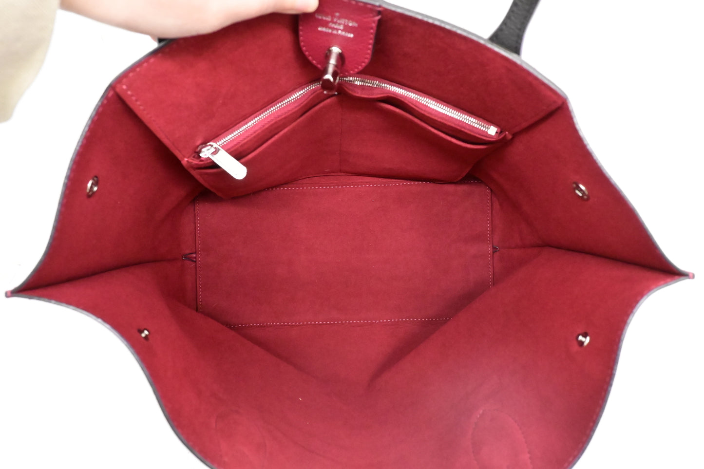 Louis Vuitton Lockme Go Tote in Pink Red Leather