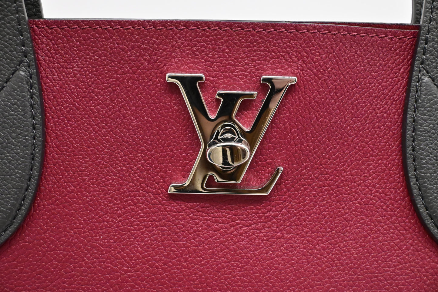 Louis Vuitton Lockme Go Tote in Pink Red Leather