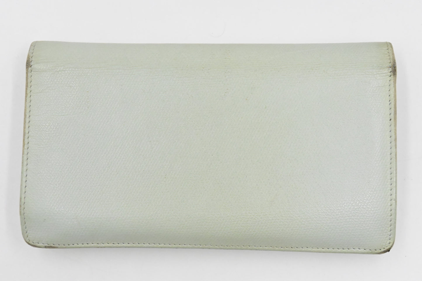 Chanel Bifold Long Wallet in Light Blue leather