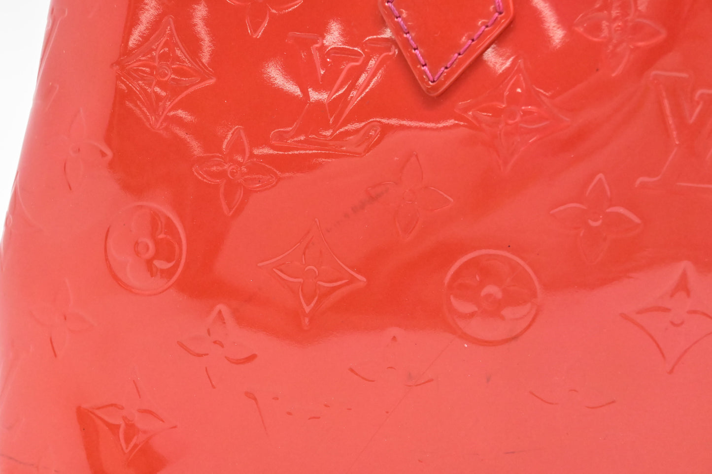 Louis Vuitton Wilshire PM in Rouge Grenadine Vernis Leather