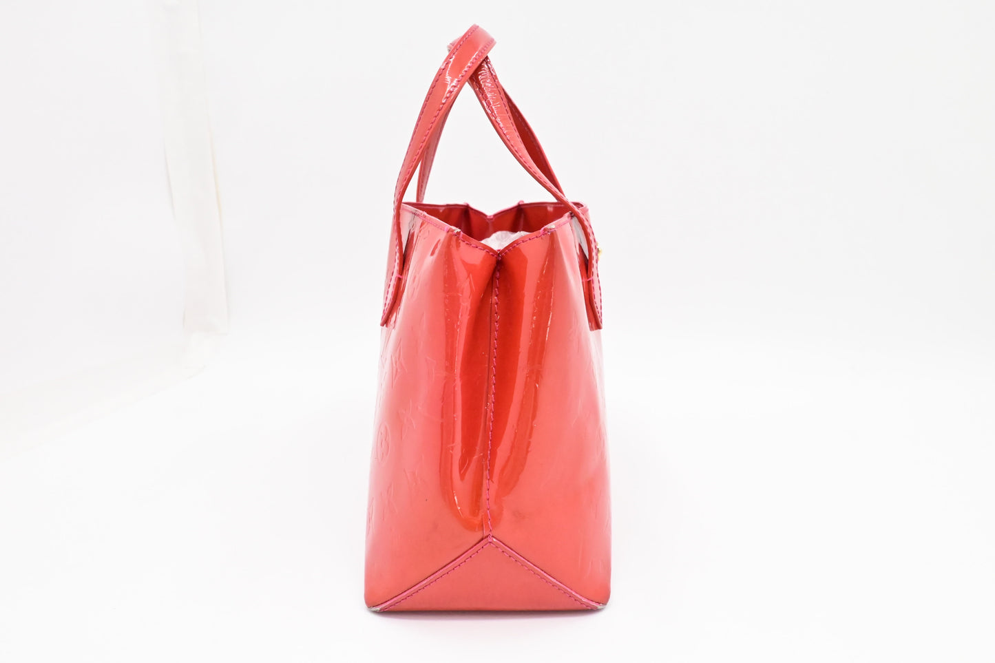 Louis Vuitton Wilshire PM in Rouge Grenadine Vernis Leather