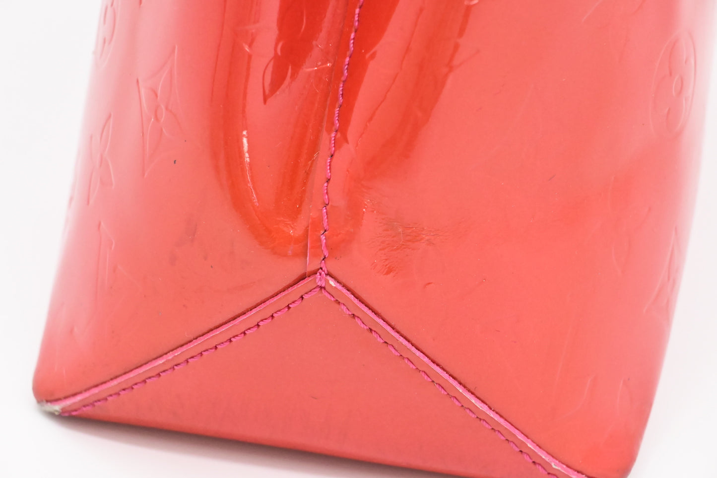 Louis Vuitton Wilshire PM in Rouge Grenadine Vernis Leather