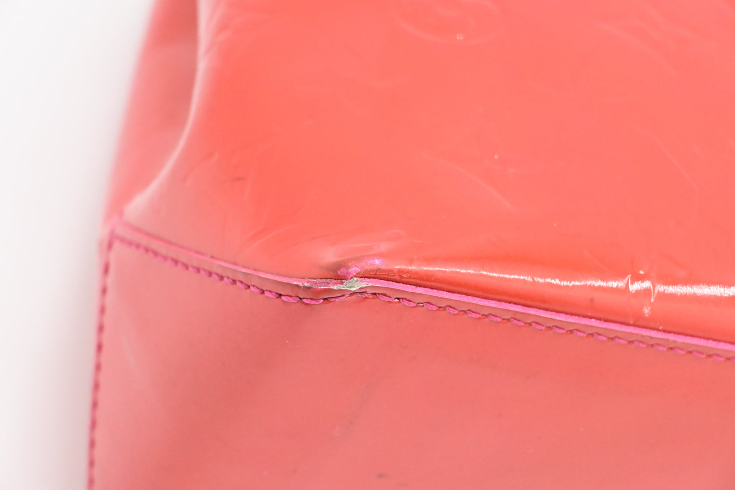 Louis Vuitton Wilshire PM in Rouge Grenadine Vernis Leather