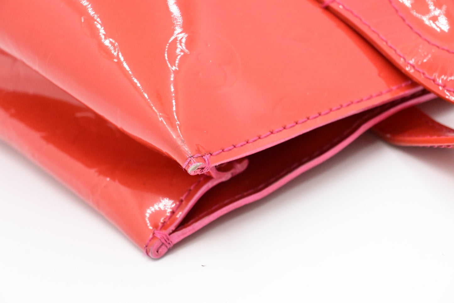 Louis Vuitton Wilshire PM in Rouge Grenadine Vernis Leather