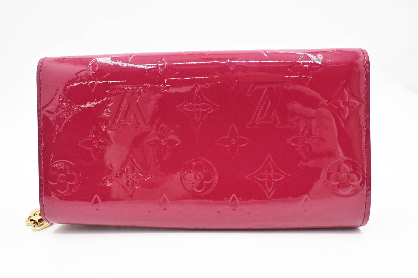 Louis Vuitton Wallet on Chain in Rose Pop Vernis Leather