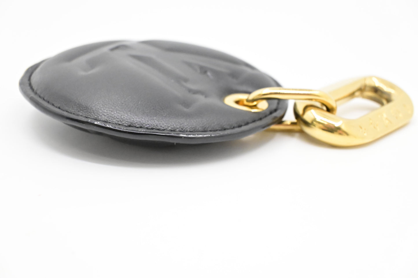 Louis Vuitton Bijoux Sac Coussin Illustre Keychain in Black Monogram Leather