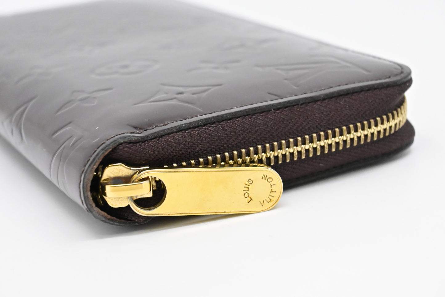 Louis Vuitton Long Zippy Wallet in Amarante Vernis Leather