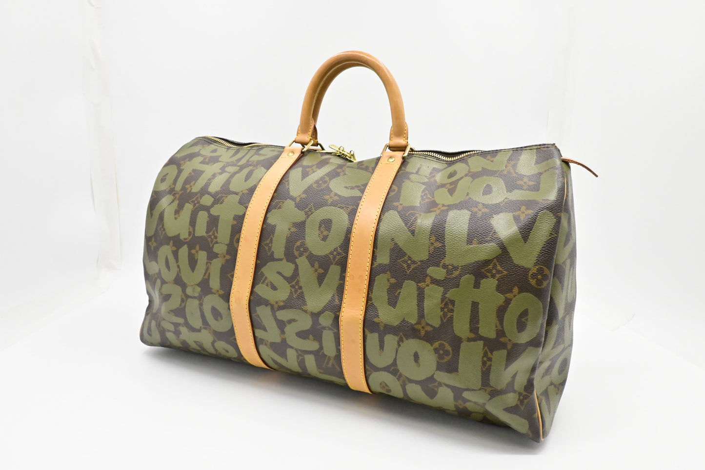 Louis Vuitton x Stephen Sprouse Keepall 50 in Green Graffiti Monogram Canvas