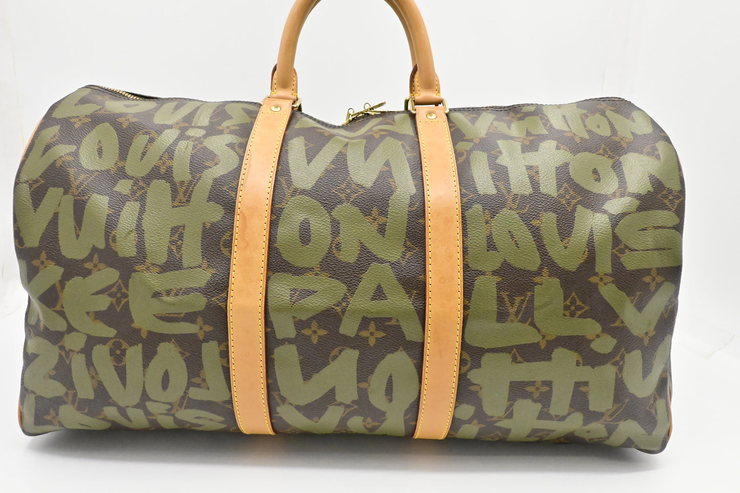 Louis Vuitton x Stephen Sprouse Keepall 50 in Green Graffiti Monogram Canvas