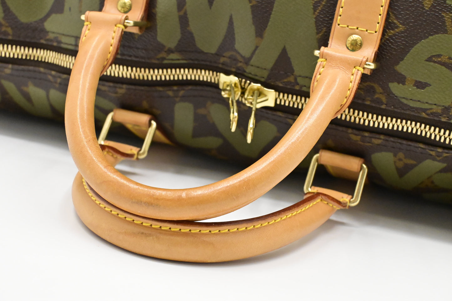 Louis Vuitton x Stephen Sprouse Keepall 50 in Green Graffiti Monogram Canvas
