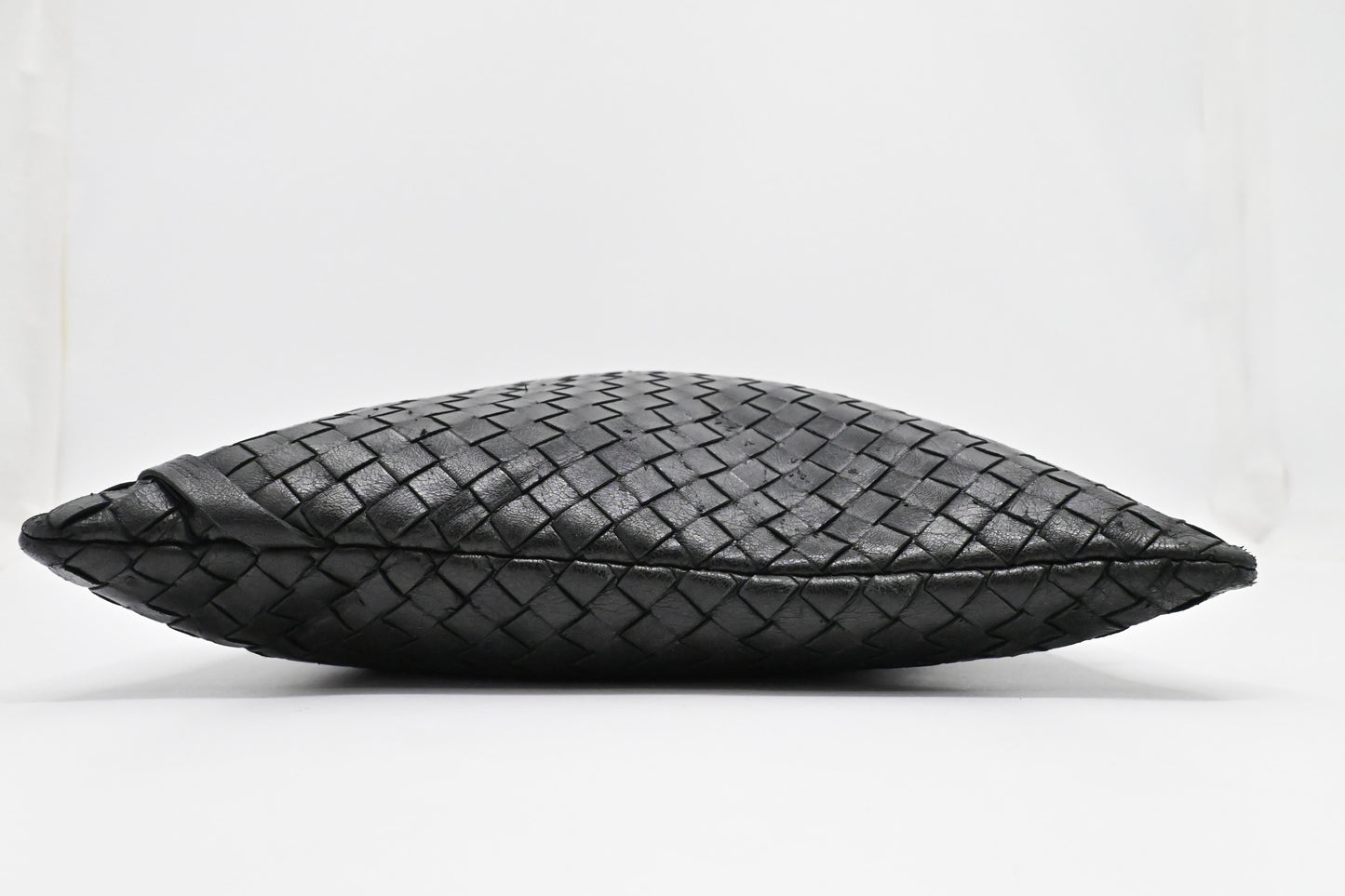 Bottega Veneta Pouch in Black Intrecciato Leather