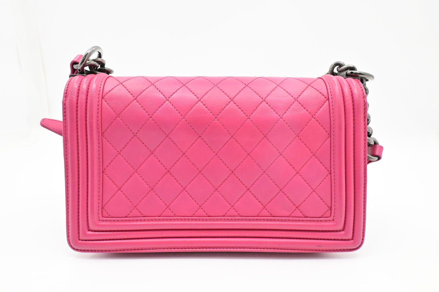 Chanel Medium Boy in Pink Wild Stitch Leather