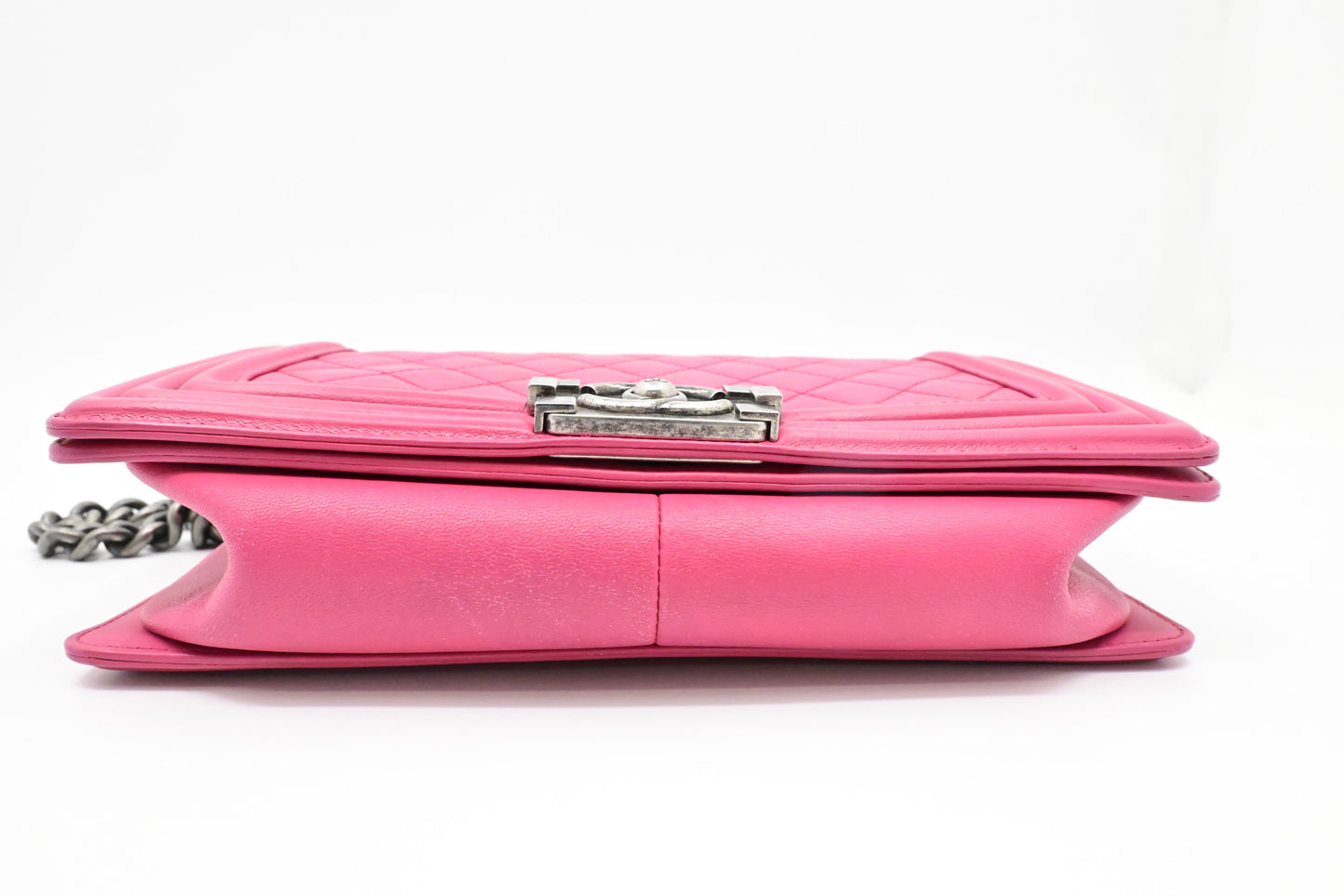 Chanel Medium Boy in Pink Wild Stitch Leather
