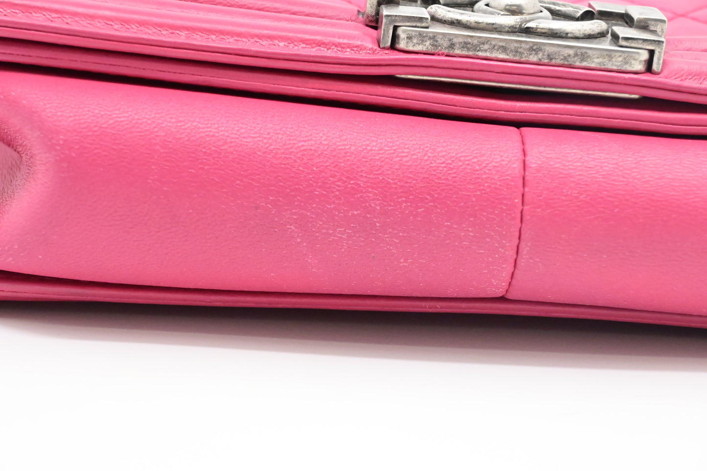 Chanel Medium Boy in Pink Wild Stitch Leather