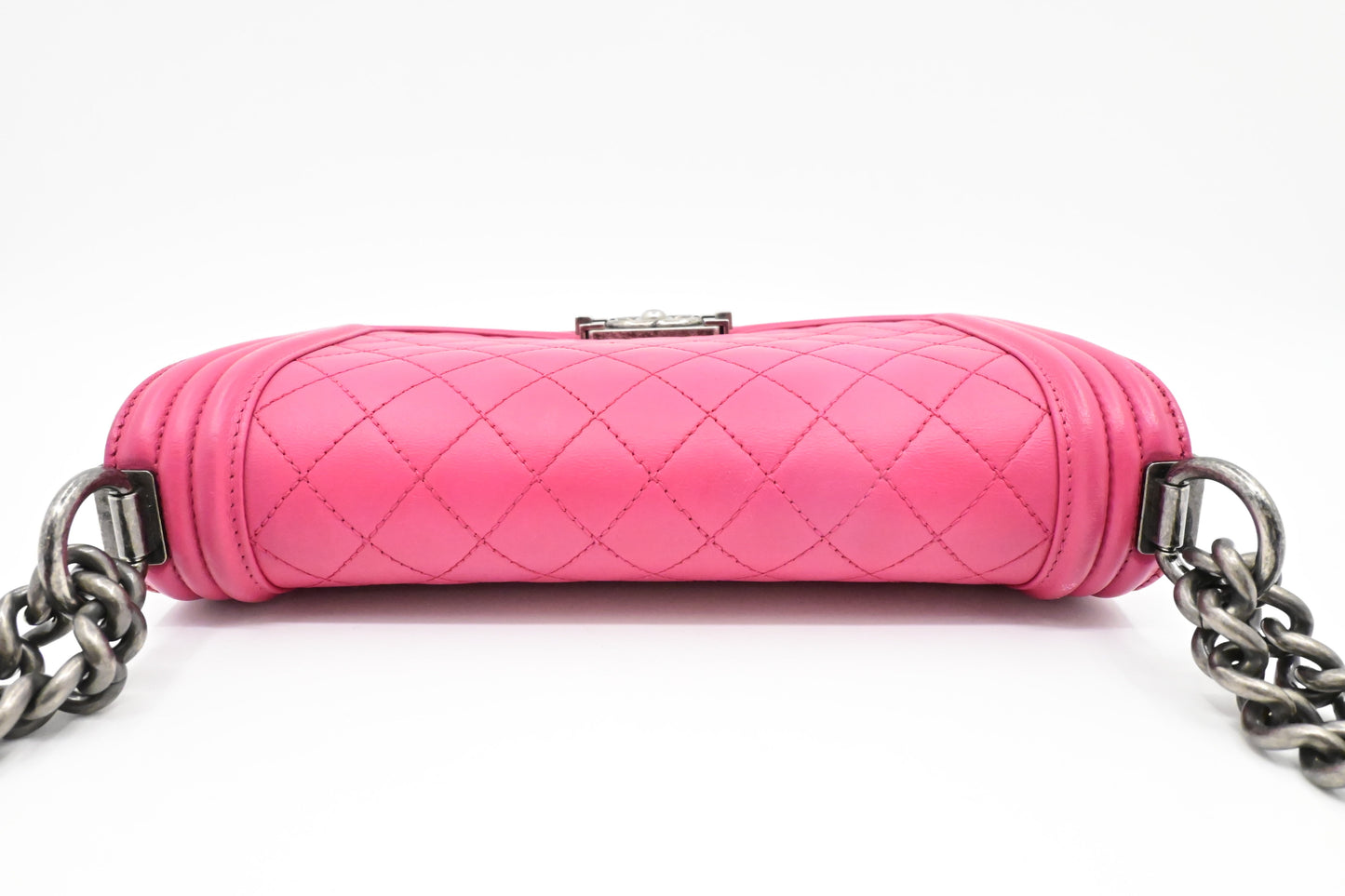 Chanel Medium Boy in Pink Wild Stitch Leather