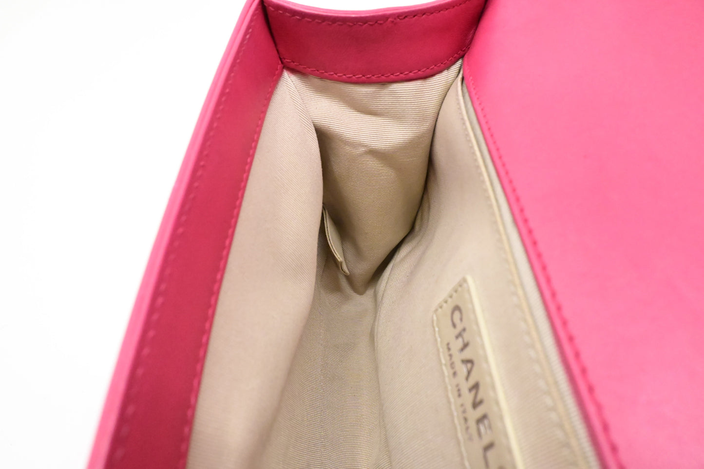 Chanel Medium Boy in Pink Wild Stitch Leather