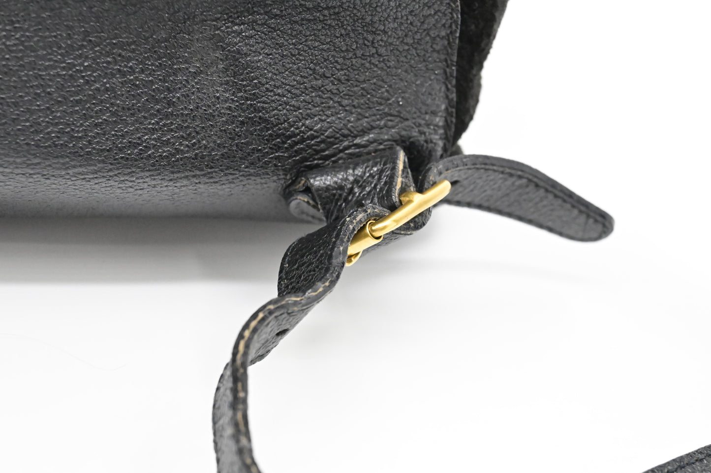 Gucci Bamboo Backpack in Black Suede