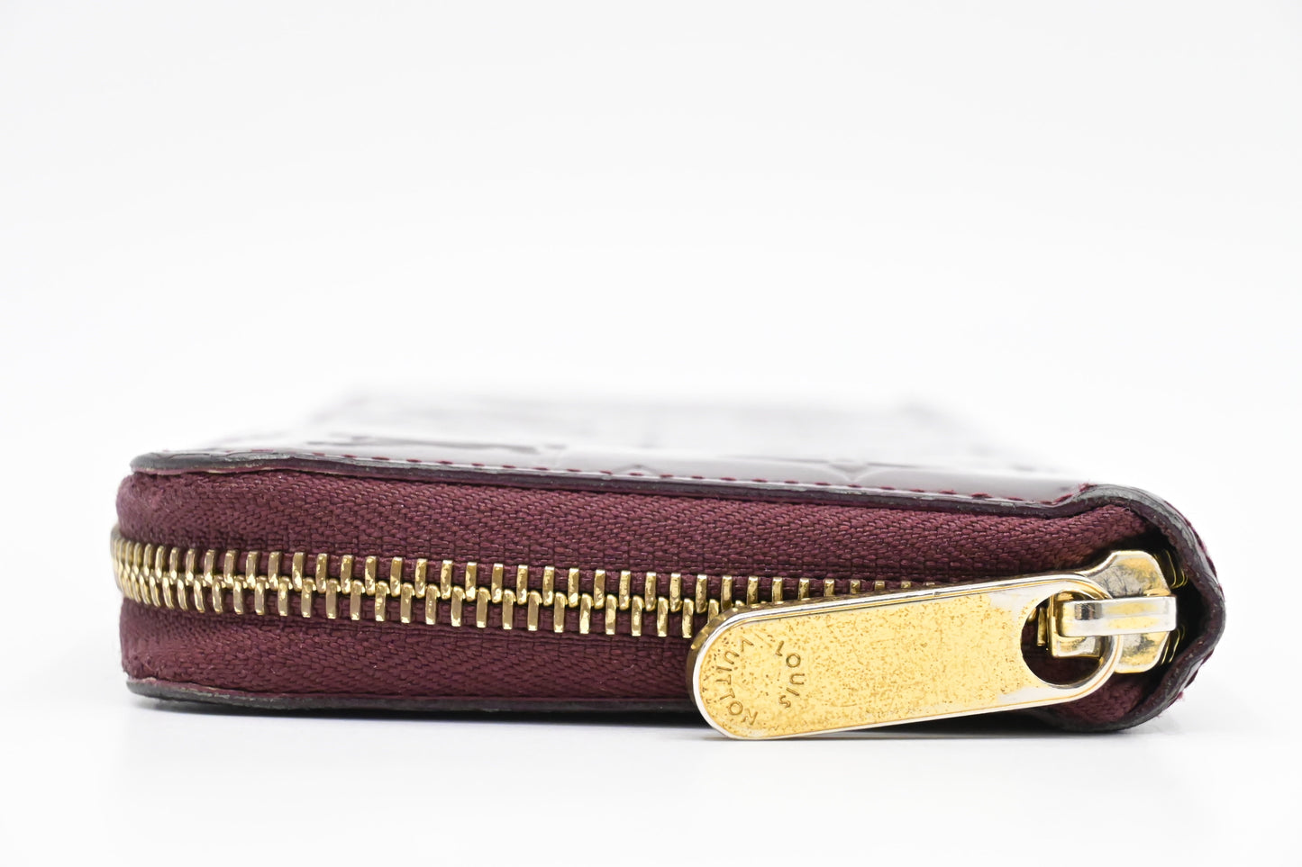 Louis Vuitton Long Zippy Wallet in Rouge Fauviste Vernis Leather