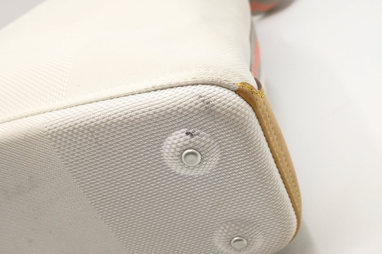 Louis Vuitton America's Cup Volunteer Shoulder Bag in White Damier Geant Canvas