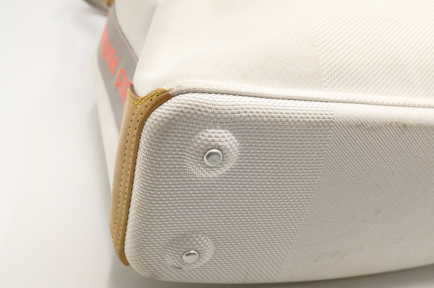 Louis Vuitton America's Cup Volunteer Shoulder Bag in White Damier Geant Canvas