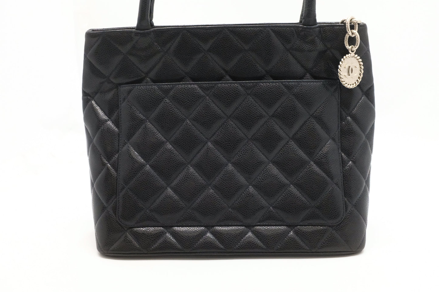 Chanel Medallion Tote in Black Caviar Leather