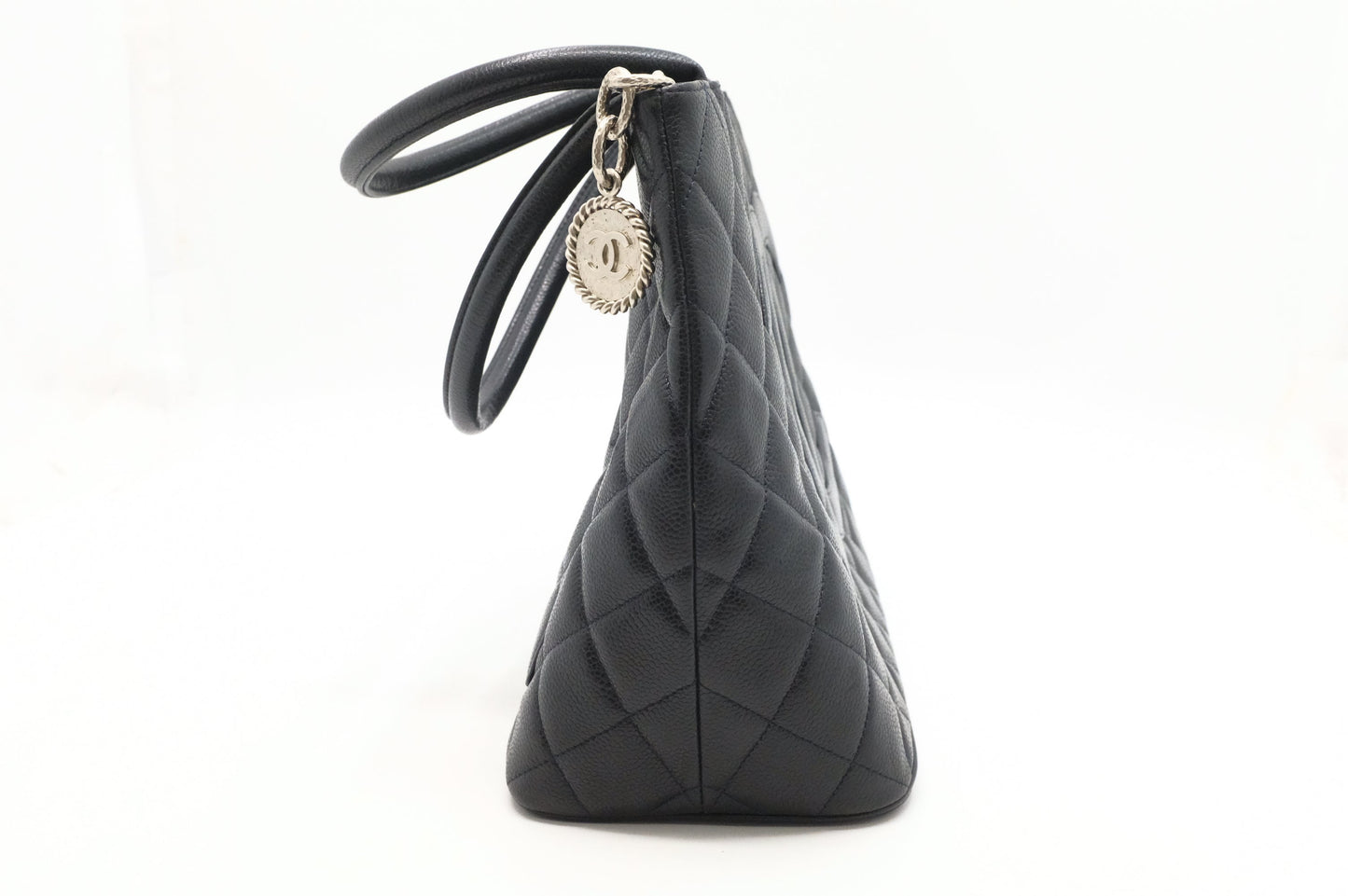 Chanel Medallion Tote in Black Caviar Leather