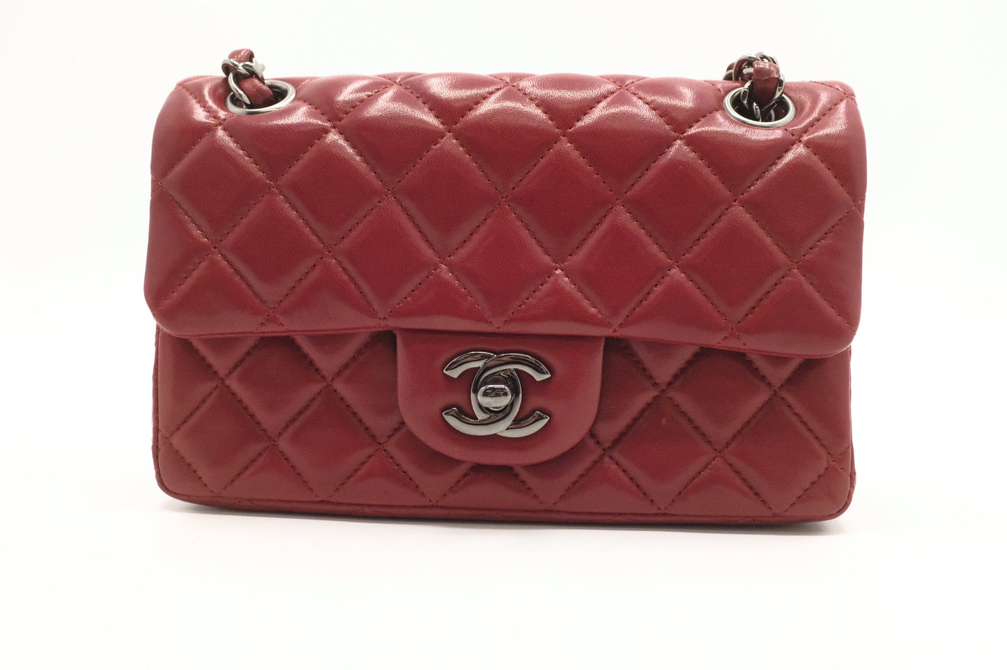 Chanel Mini Flap in Red Leather