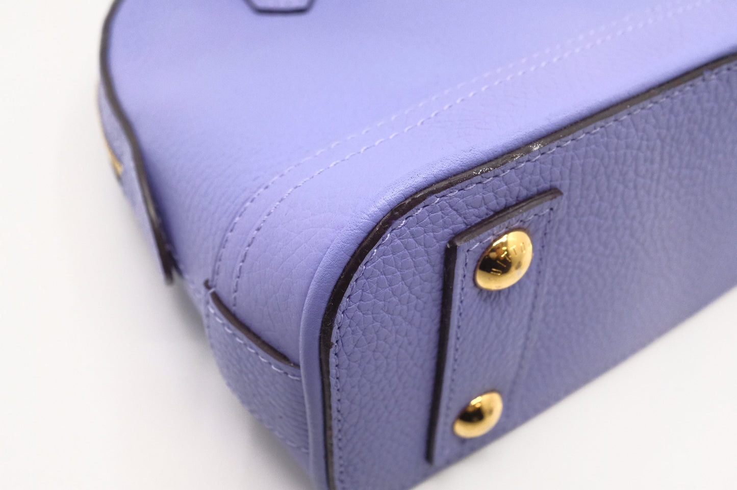 Louis Vuitton Alma BB in Purple Leather