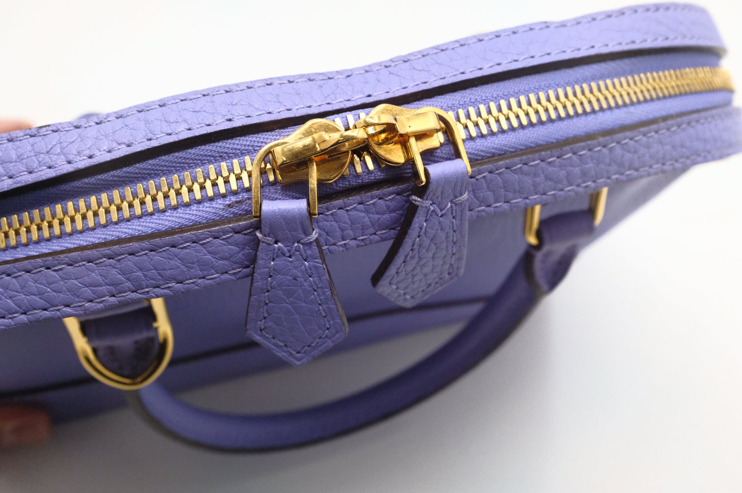 Louis Vuitton Alma BB in Purple Leather