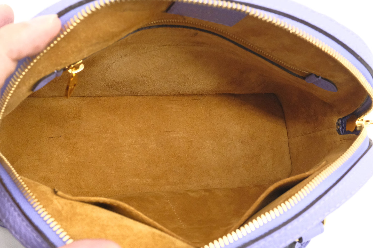 Louis Vuitton Alma BB in Purple Leather