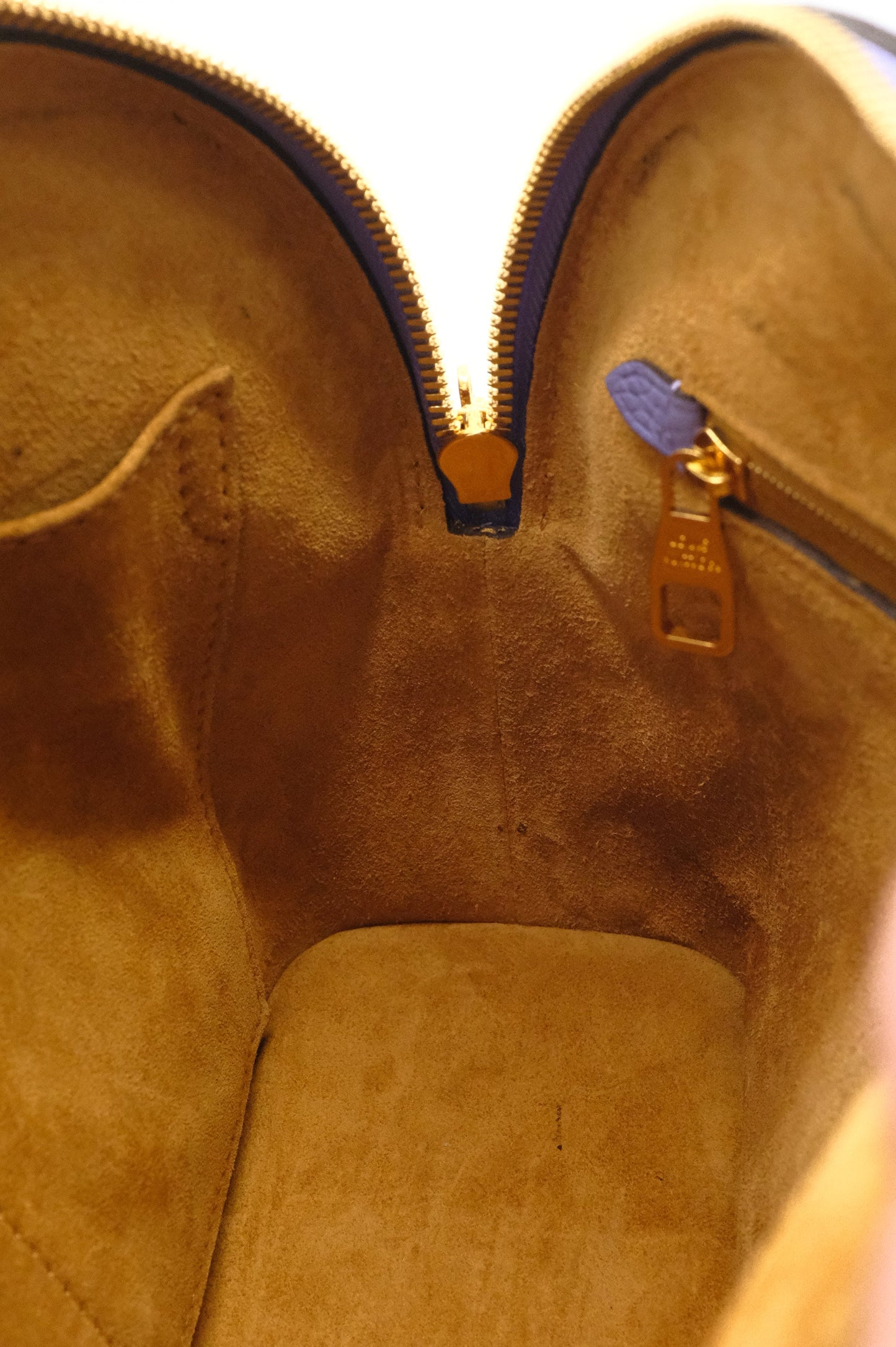 Louis Vuitton Alma BB in Purple Leather