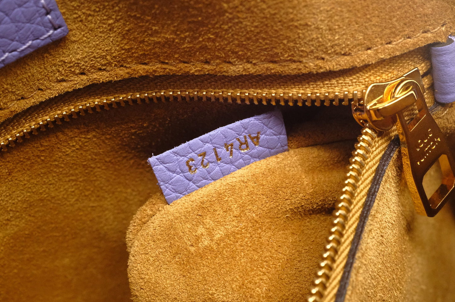 Louis Vuitton Alma BB in Purple Leather