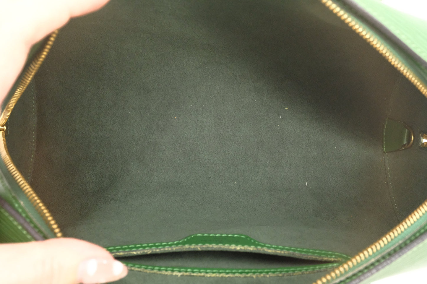 Louis Vuitton Soufflot in Green Epi Leather