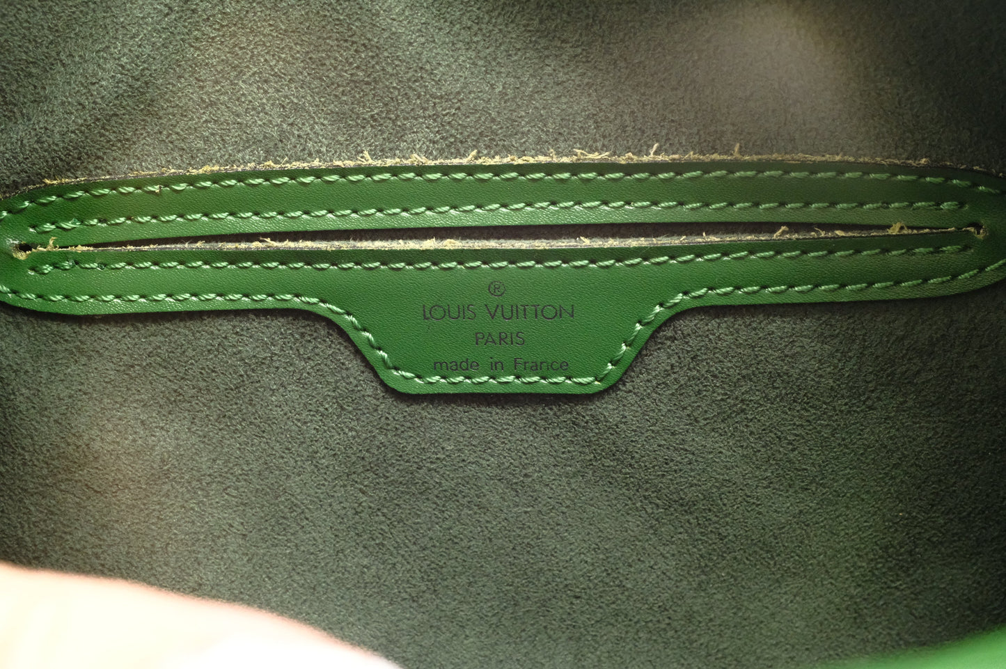 Louis Vuitton Soufflot in Green Epi Leather