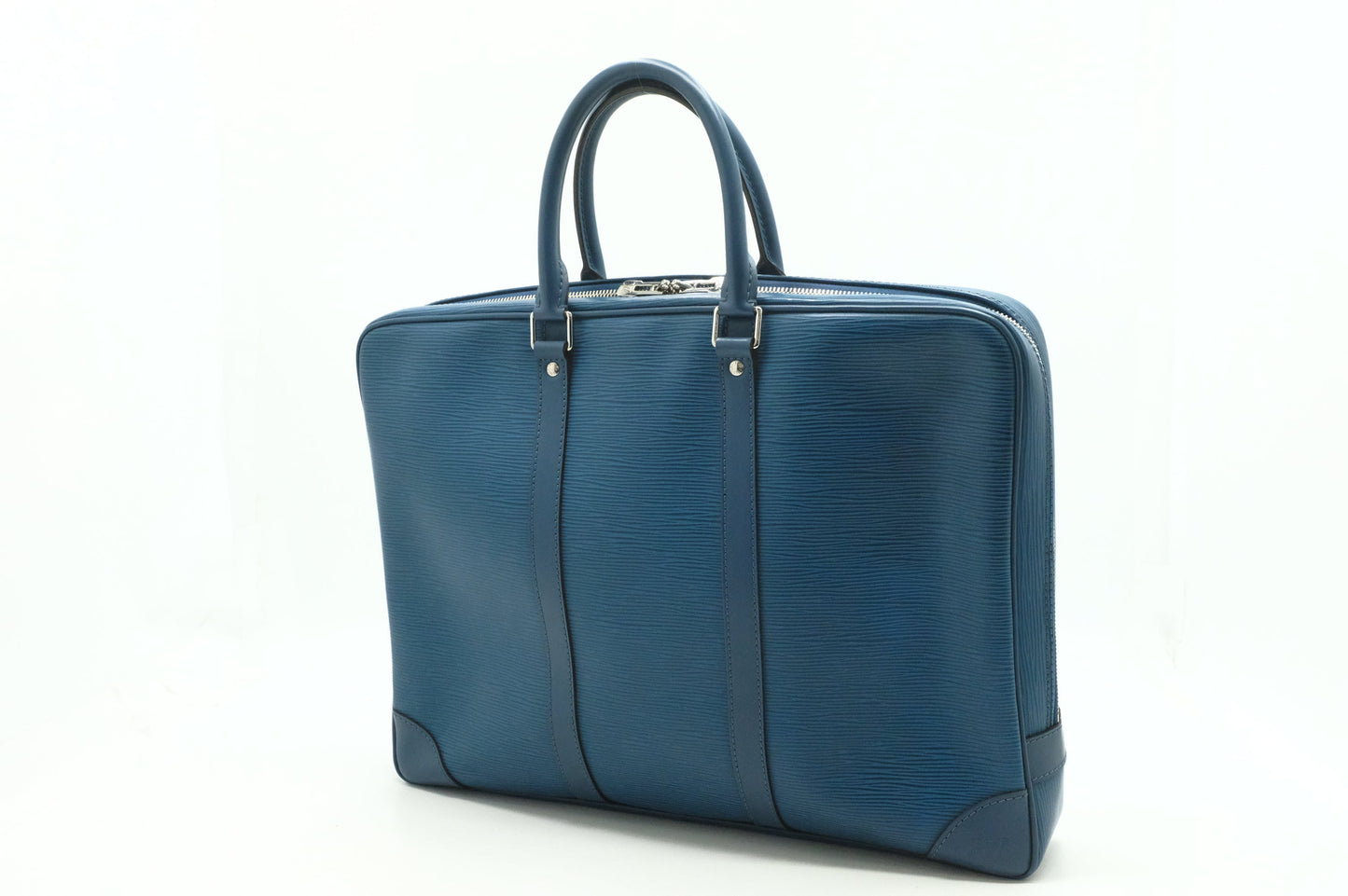 Louis Vuitton Poche Document in Blue Epi Leather