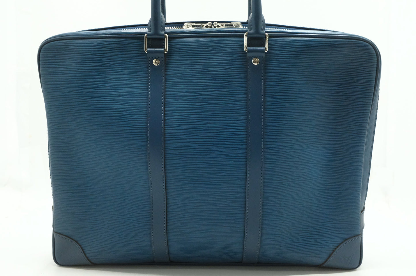 Louis Vuitton Poche Document in Blue Epi Leather