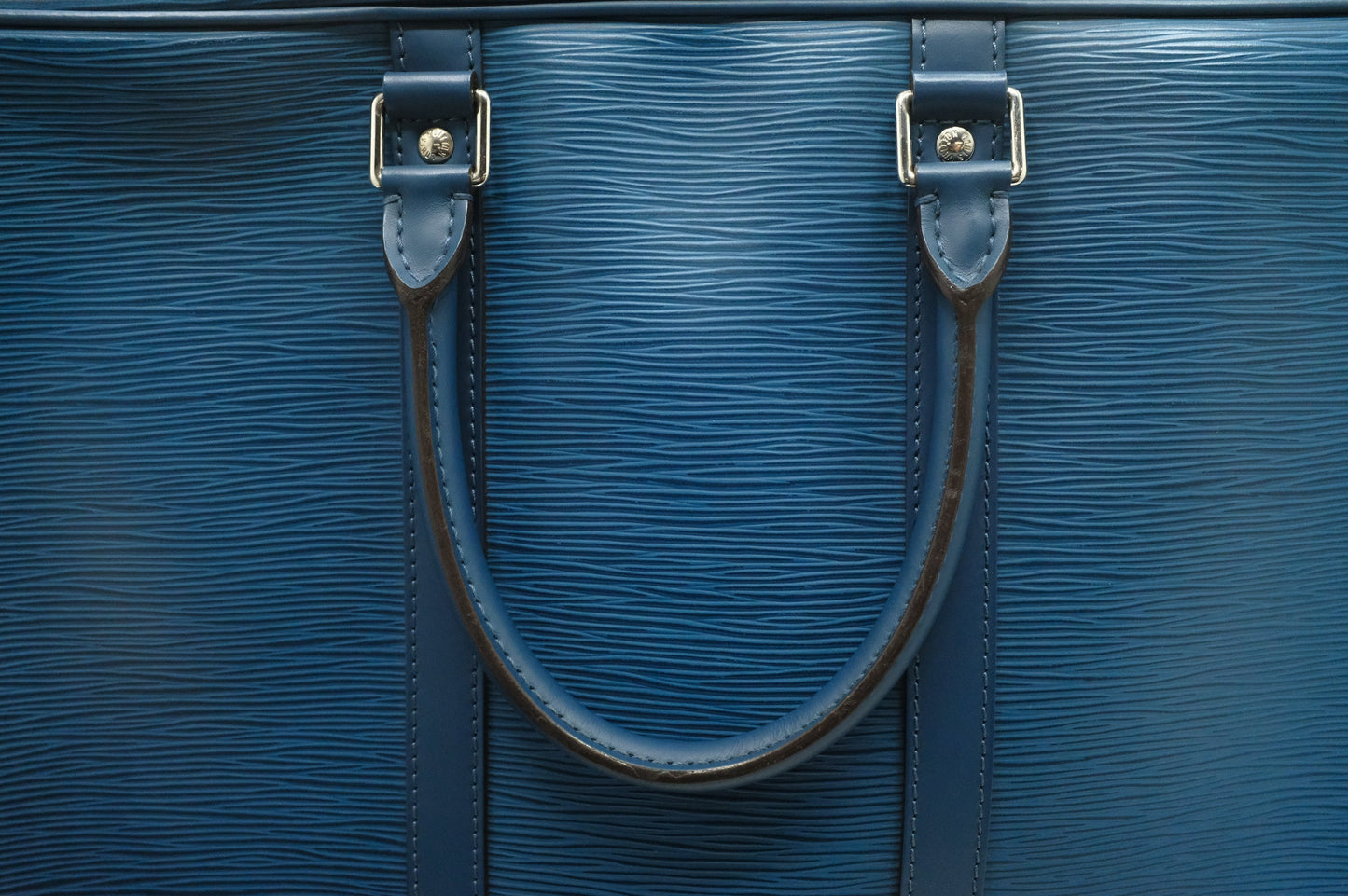 Louis Vuitton Poche Document in Blue Epi Leather