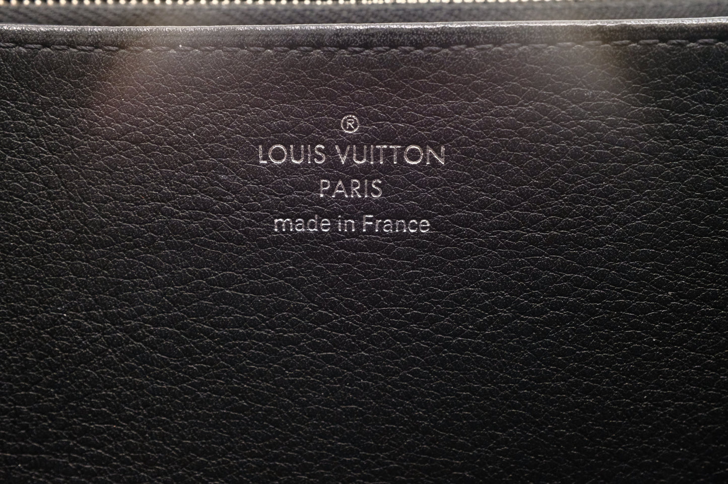 Louis Vuitton Zippy Wallet in Black Mahina Leather