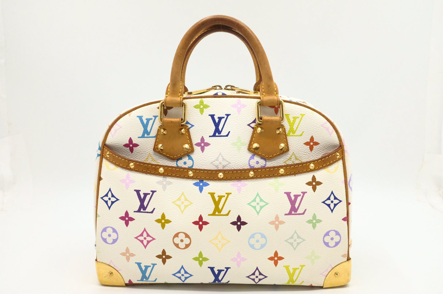 Louis Vuitton Trouville in White Multicolor Canvas