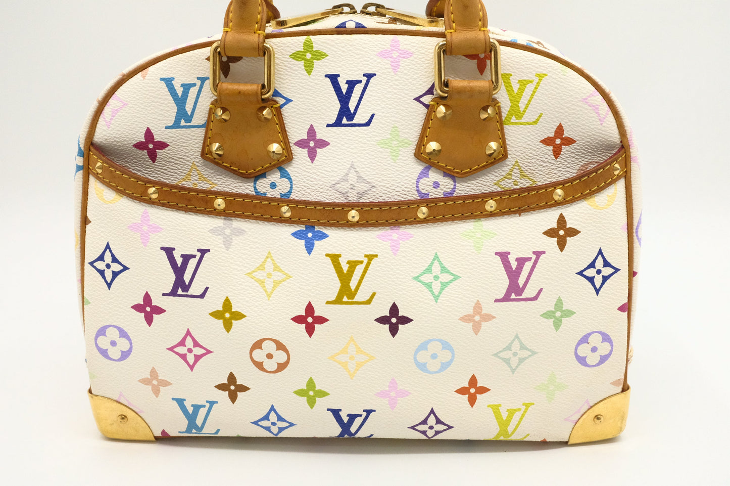 Louis Vuitton Trouville in White Multicolor Canvas
