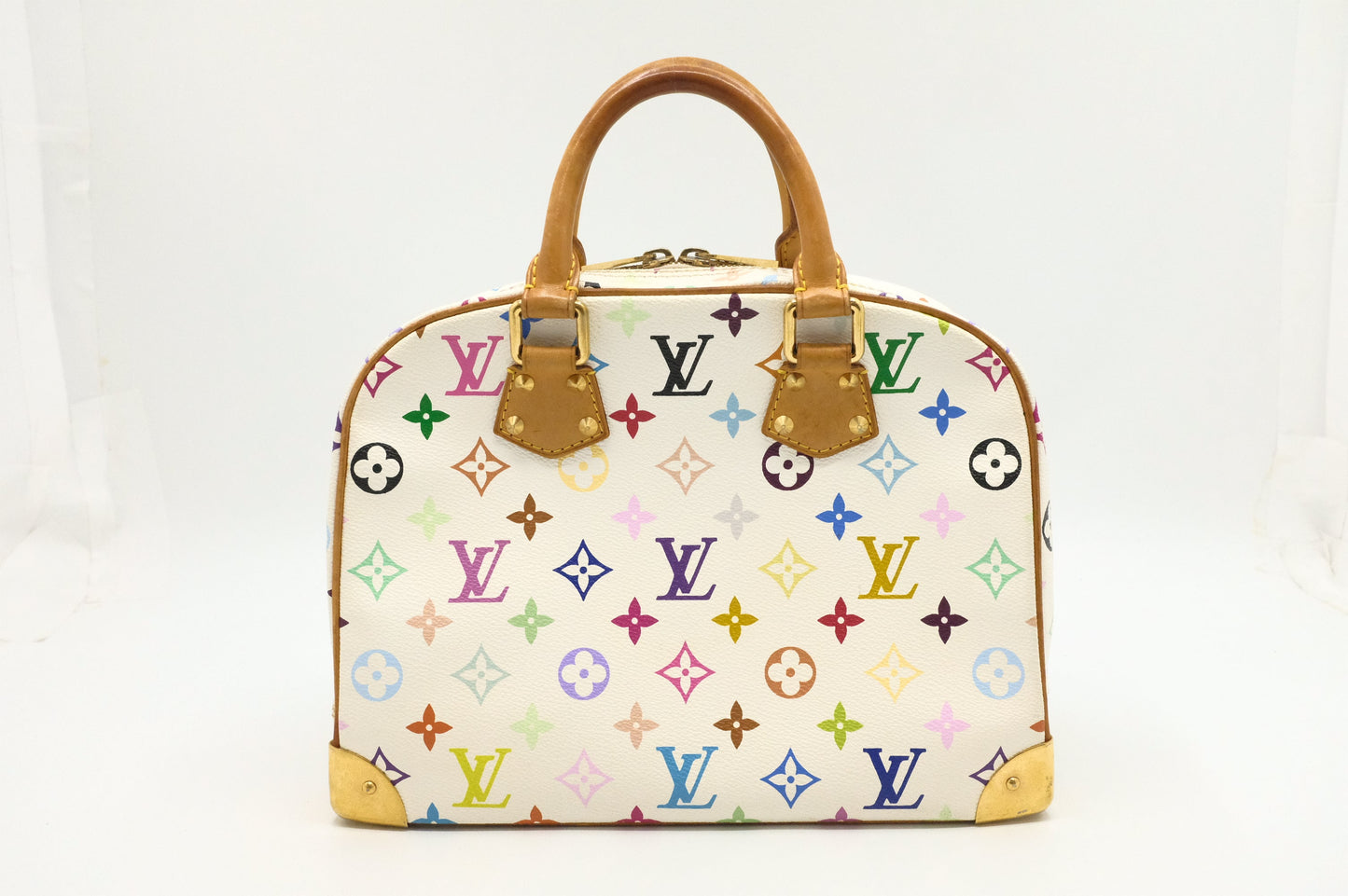Louis Vuitton Trouville in White Multicolor Canvas