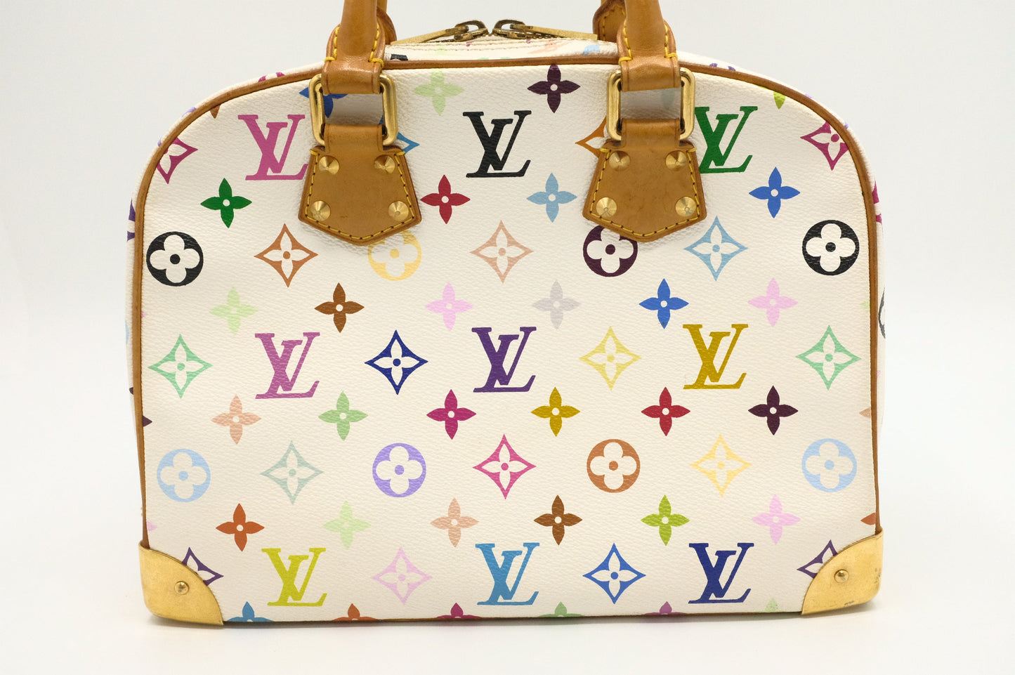 Louis Vuitton Trouville in White Multicolor Canvas