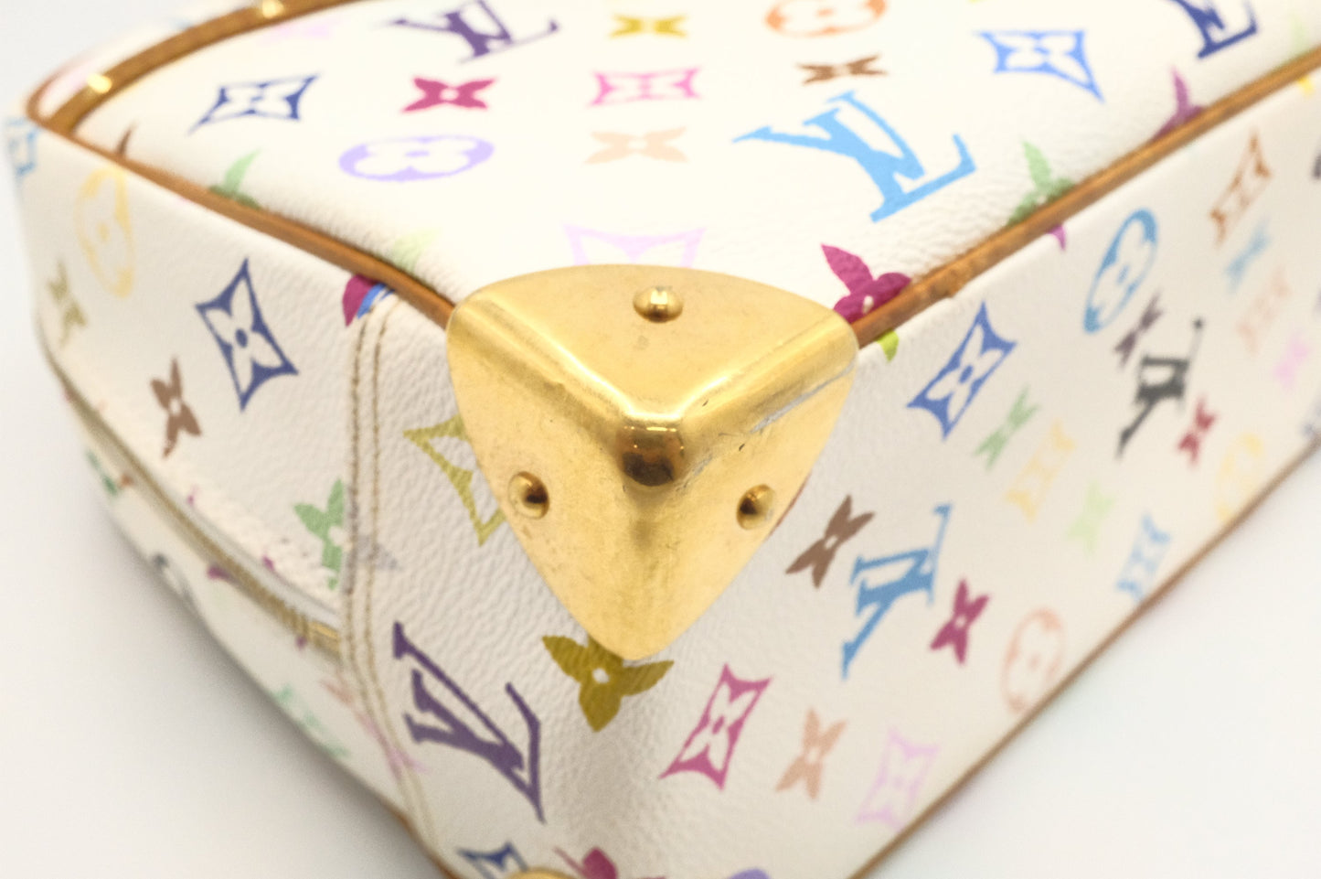 Louis Vuitton Trouville in White Multicolor Canvas